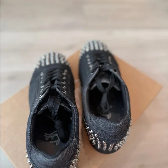 Christian Louboutin Black Studded Sneakers